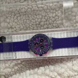 Swatch Purple and Pink Watch